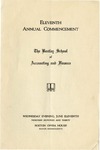 The Bentley School of Accounting and Finance Commencement program, 1930
