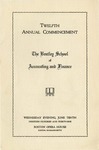 The Bentley School of Accounting and Finance Commencement program, 1931