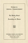 The Bentley School of Accounting and Finance Commencement program, 1934