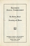 The Bentley School of Accounting and Finance Commencement program, 1937 by Bentley University