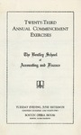 The Bentley School of Accounting and Finance Commencement program, 1942 by Bentley University
