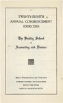 The Bentley School of Accounting and Finance Commencement program, 1947 by Bentley University
