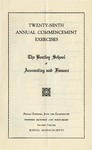 The Bentley School of Accounting and Finance Commencement program, 1948 by Bentley University