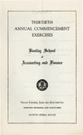 The Bentley School of Accounting and Finance Commencement program, 1949 by Bentley University