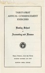 The Bentley School of Accounting and Finance Commencement program, 1950