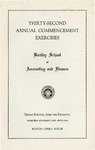 The Bentley School of Accounting and Finance Commencement program, 1951