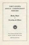 The Bentley School of Accounting and Finance Commencement program, 1953