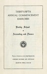 The Bentley School of Accounting and Finance Commencement program, 1954