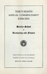 The Bentley School of Accounting and Finance Commencement program, 1957