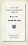 The Bentley School of Accounting and Finance Commencement program, 1960