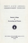 Bentley College of Accounting and Finance Commencement program, 1965