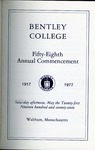 Bentley College Commencement program, 1977